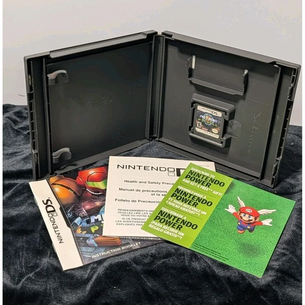 Metroid Prime Pinball Nintendo DS‎ CIB Authentic Samus Game Case Manual Tested